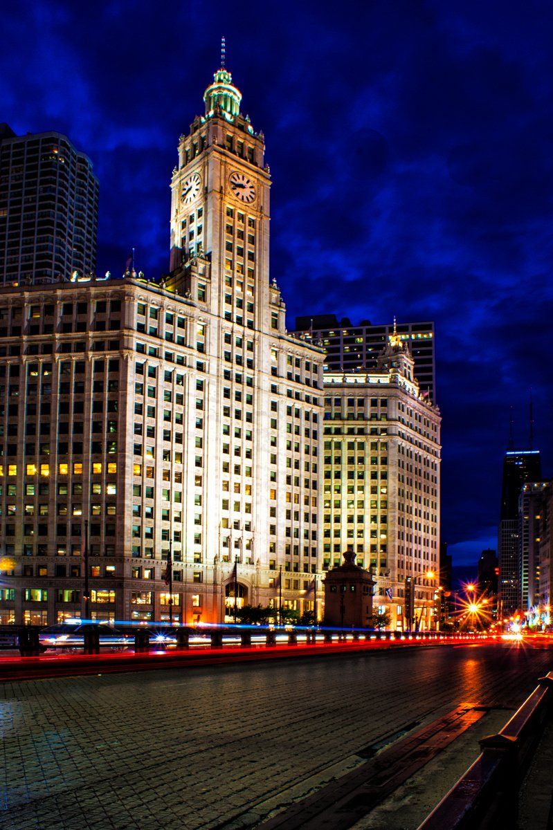 Night Time in Chicago