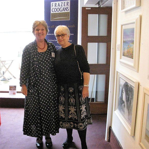 Sue Searle, Chair of the Save the Children in Ayrshire and Celia Stevenson, Vice Chair of the Maclaurin Trust