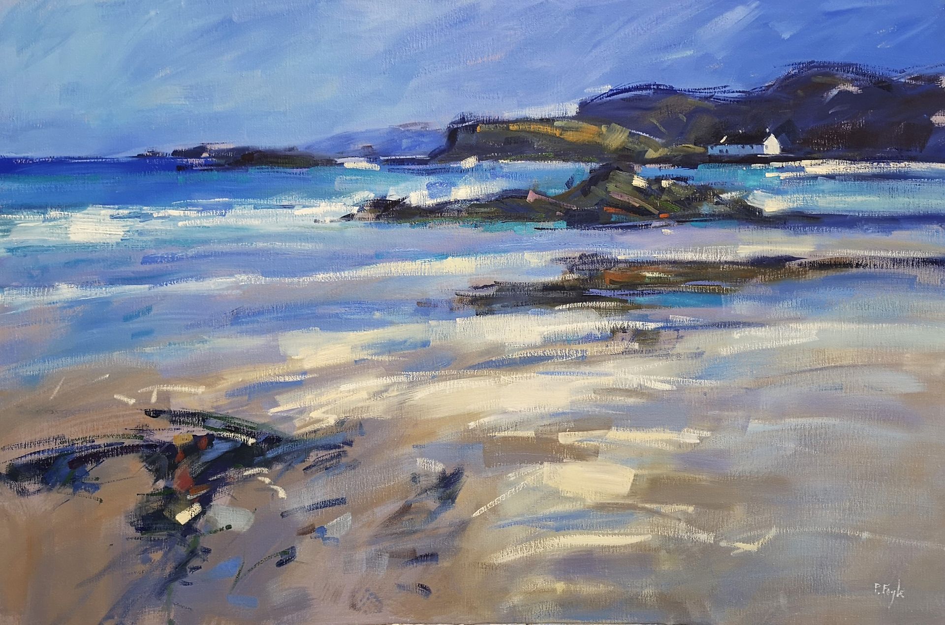 Clashnessie Beach, Assynt
Oil on linen, 1200x800mm
£4,500