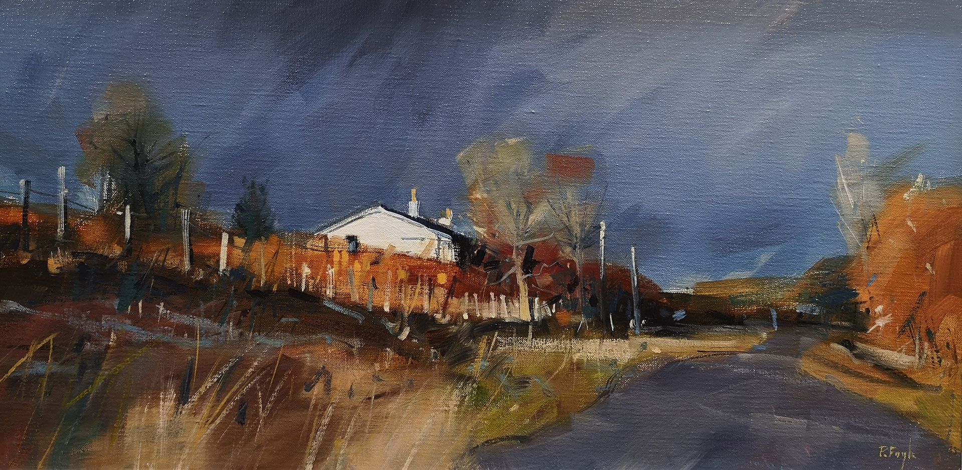 Dark Sky, Loch Doon
Oil on linen, 600x300mm
SOLD