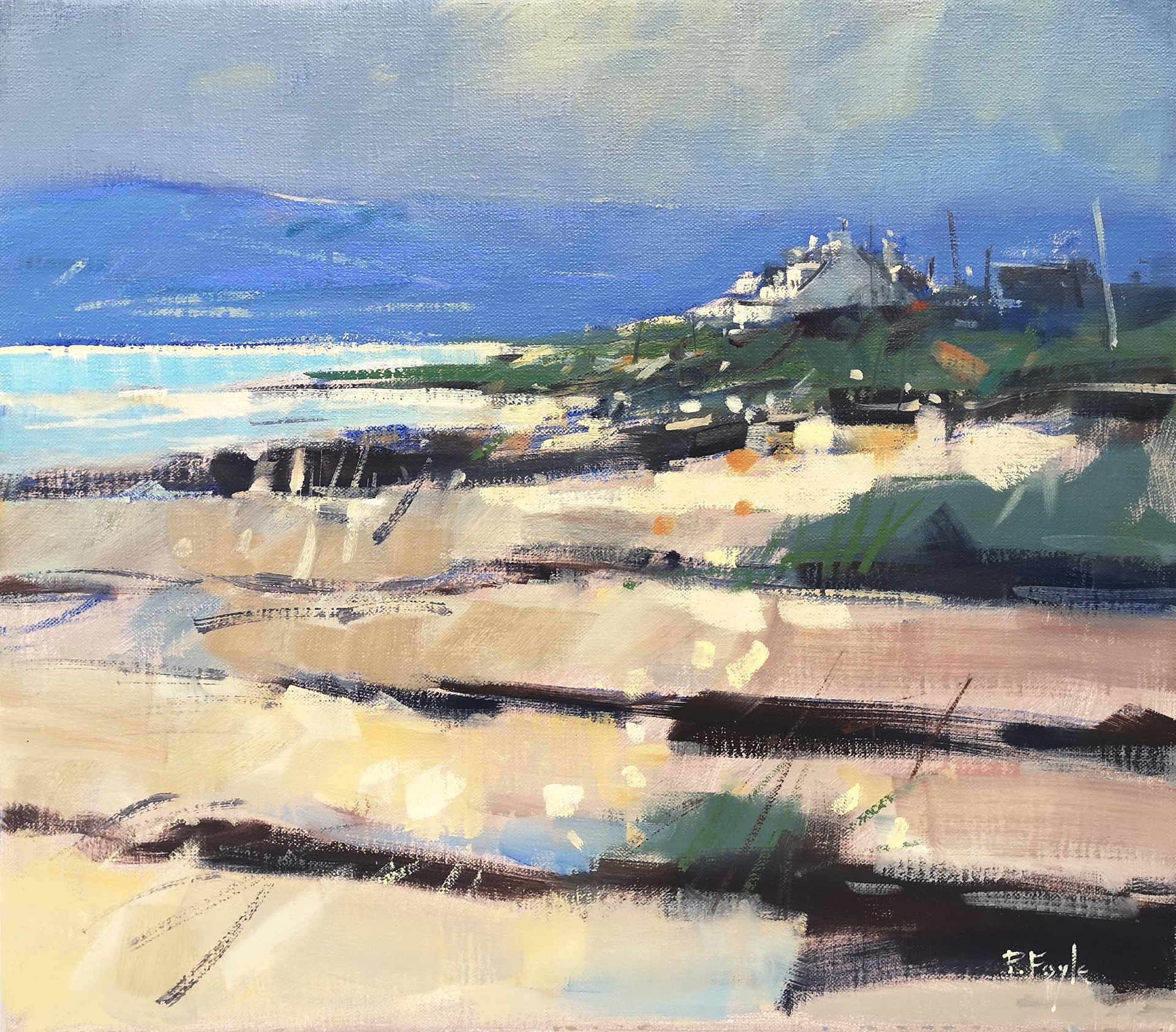 Blackwaterfoot, Arran
Oil on linen, 400x350mm
SOLD