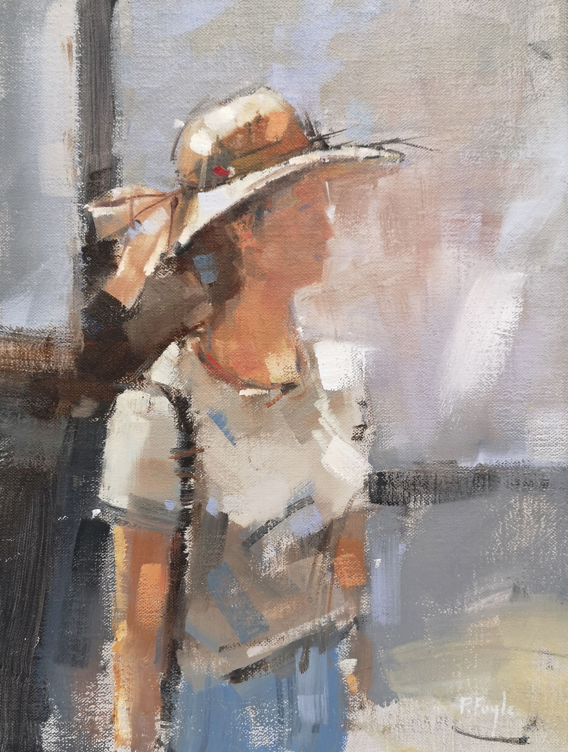 Summer Hat
Oil on linen, 300x230mm
NOT FOR SALE