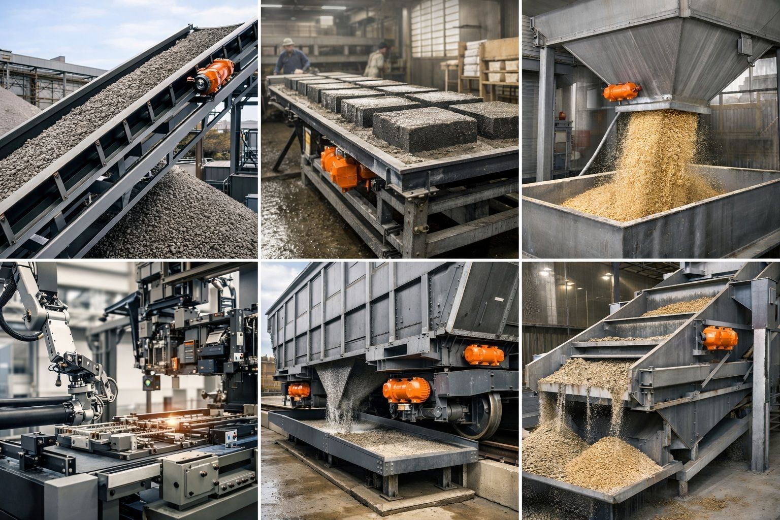 World applications for industrial electric vibrators