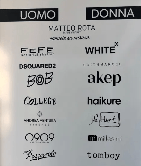 marche abbigliamento