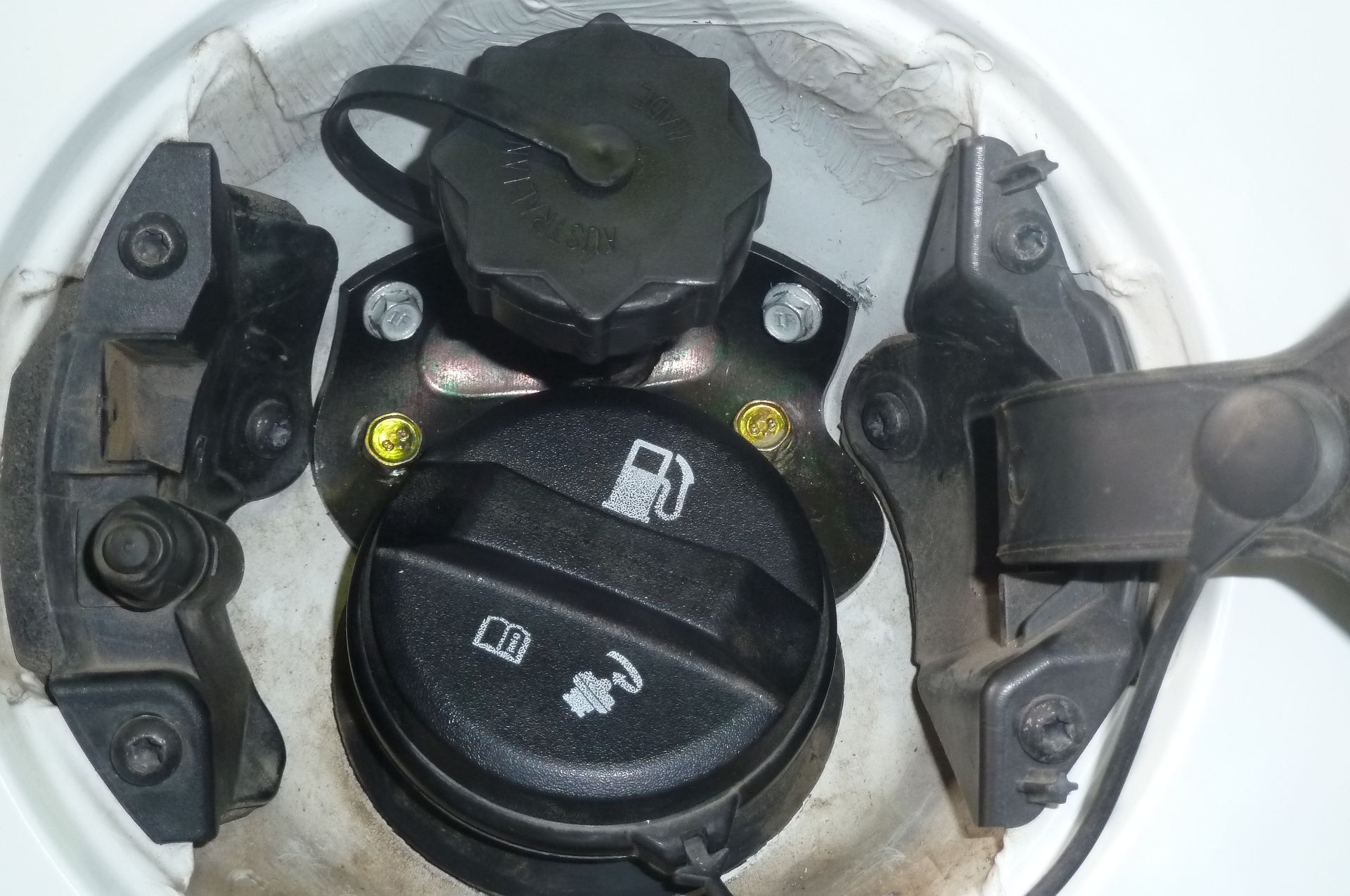 A Close Up Of A Fuel Tank On A Car — Allan Ross Mechanical Repairs in Charmhaven, NSW