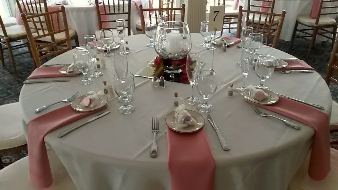 Dining Table With Food And Glass — Myrtle Beach, SC — Rent-A-Party