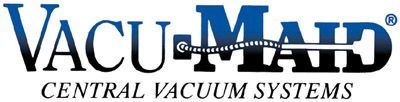 The logo for vacu maid central vacuum systems