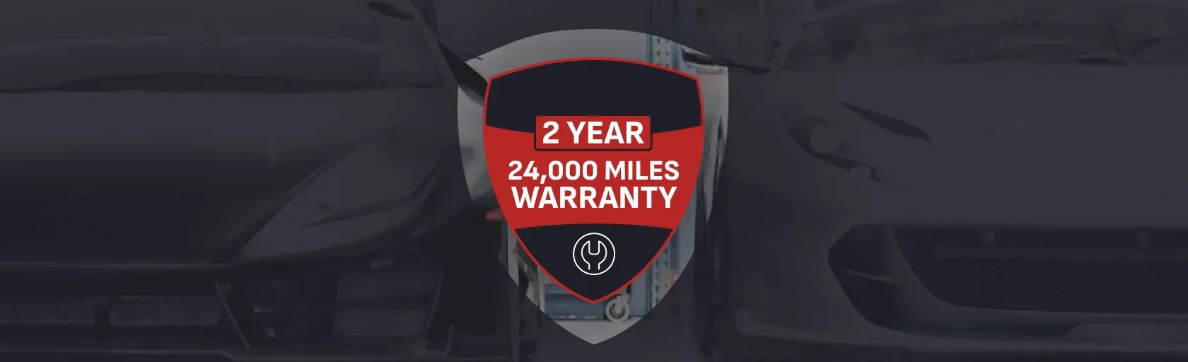 2 Year 24,000 Miles Warranty, cars in background | Auto Squad OC
