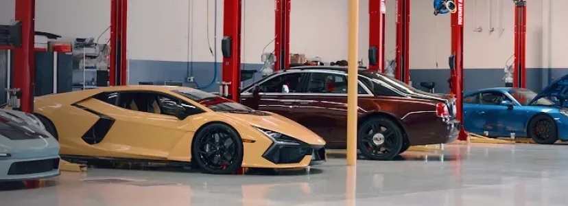 Row of cars in our garage in Laguna Hills, CA | Auto Squad OC