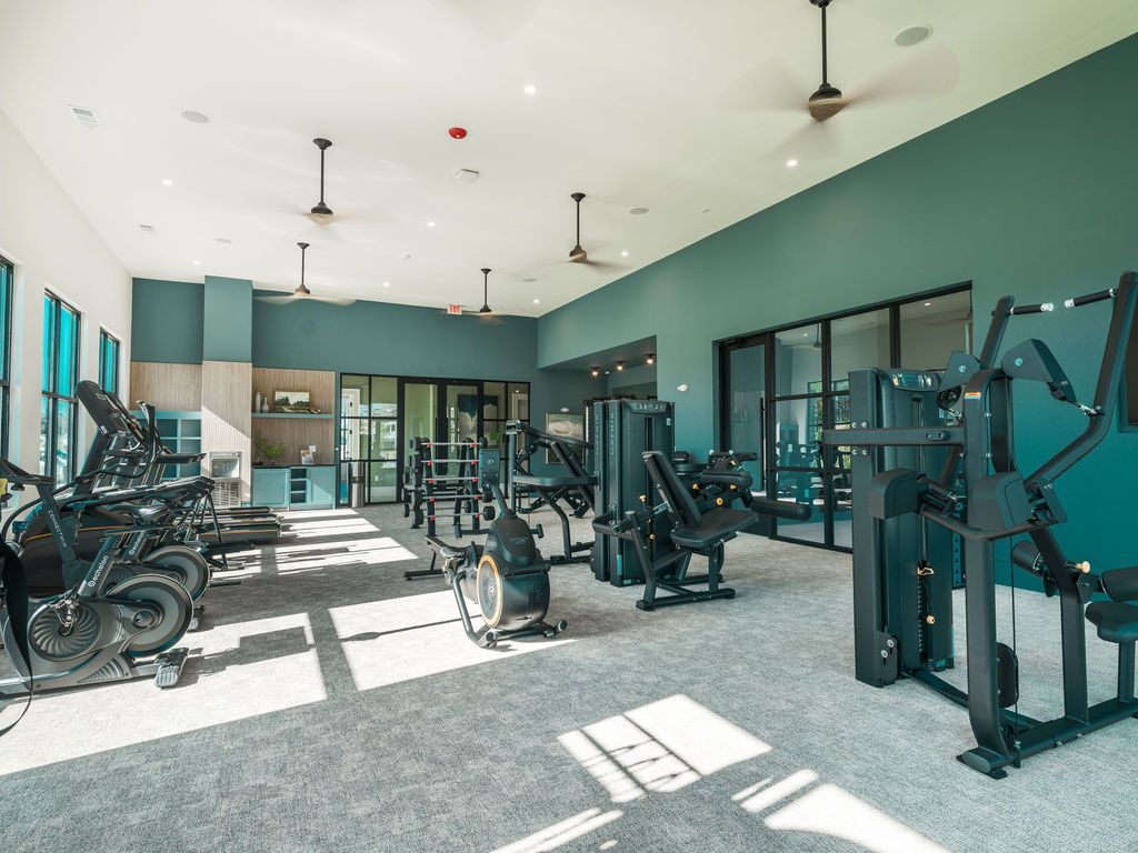 Fitness center at Preserve at Heartwood in Richmond Hill, GA.