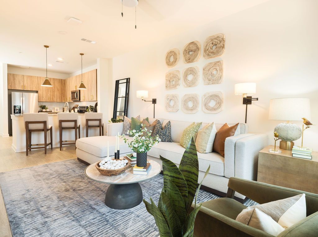 Living room at Preserve at Heartwood in Richmond Hill, GA.