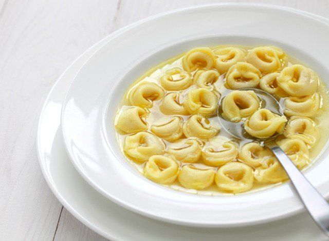 tortelli in broth