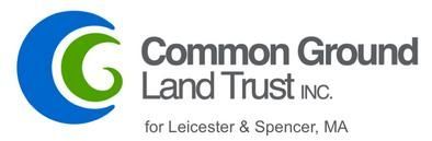 Common Ground Land Trust, Inc. logo with green-and-blue “G” and tagline for Leicester & Spencer, MA