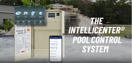 a mobile pool controller being installed