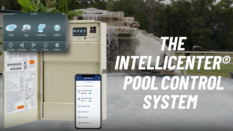 Pentair pool automation IntelliCenter. Full control of your pool from your cell phone.