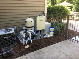 a pentair pool pump that has been installed