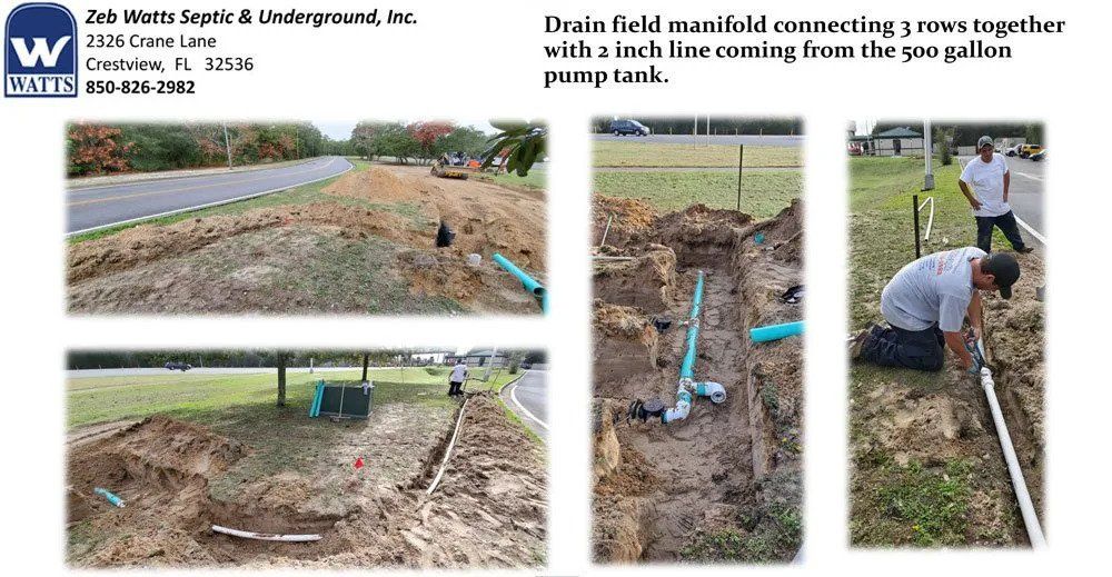 Installing Septic Pipes — Crestview, FL — Zeb Watts Septic