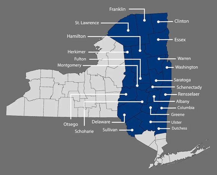 Service area map