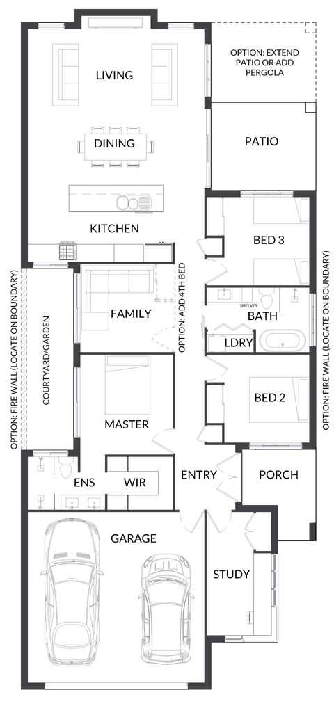Single Builders Tamworth Builders ASD 3 House Plan