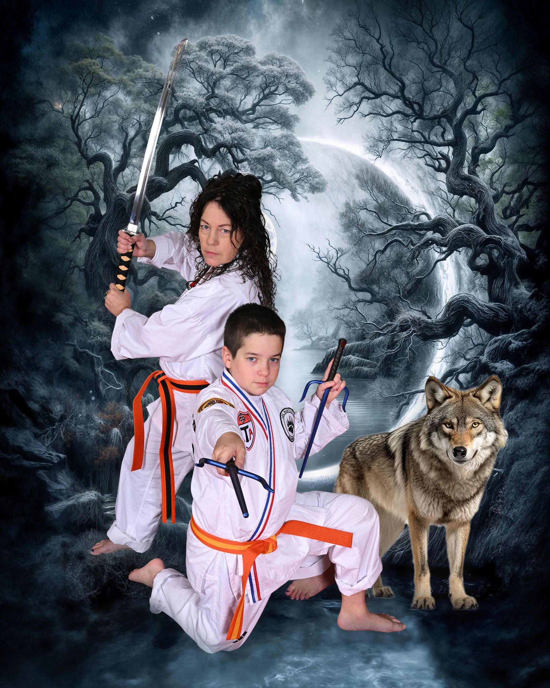 Taekwondo is for all ages and at Kalispell ATA family are always training together