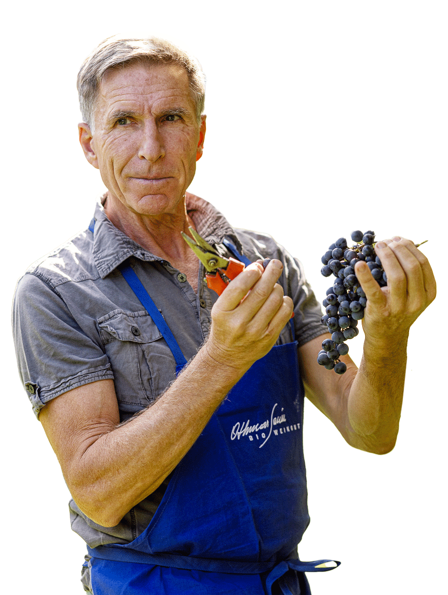 Biowinzer Othmar Sanin mit seiner Frau Biowinzer Othmar Sanin