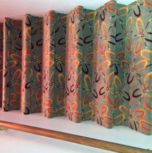 Flower Design of Carpet in Stairs — Peru, IN — Peru Vacuum, Carpet & Flooring