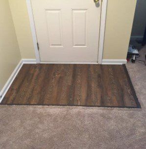 Flooring in Front of the Door — Peru, IN — Peru Vacuum, Carpet & Flooring