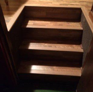 Wood Flooring in Stairs — Peru, IN — Peru Vacuum, Carpet & Flooring