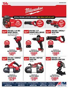 Milwaukee Cordless Tool Sales Flyer