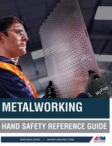 Metalworking glove guide