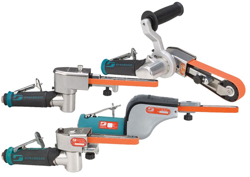 Dynabrade's lineup of Dynafile abrasive belt tools