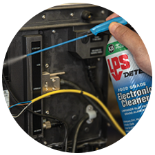 LPS DETEX food grade electronic cleaner with NSF K6 approval enables use in and around food processing areas where incidental food contact may occur