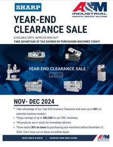 Machine Clearance Sale