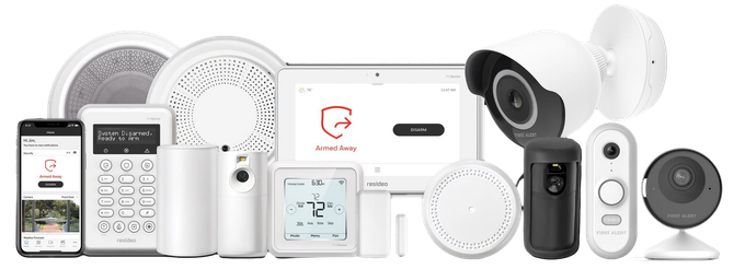 hand holding 3d rendering mobile connect with security camera