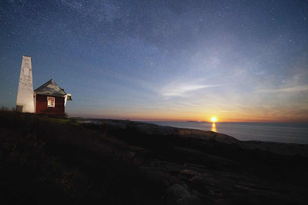 Monhegan Island at night