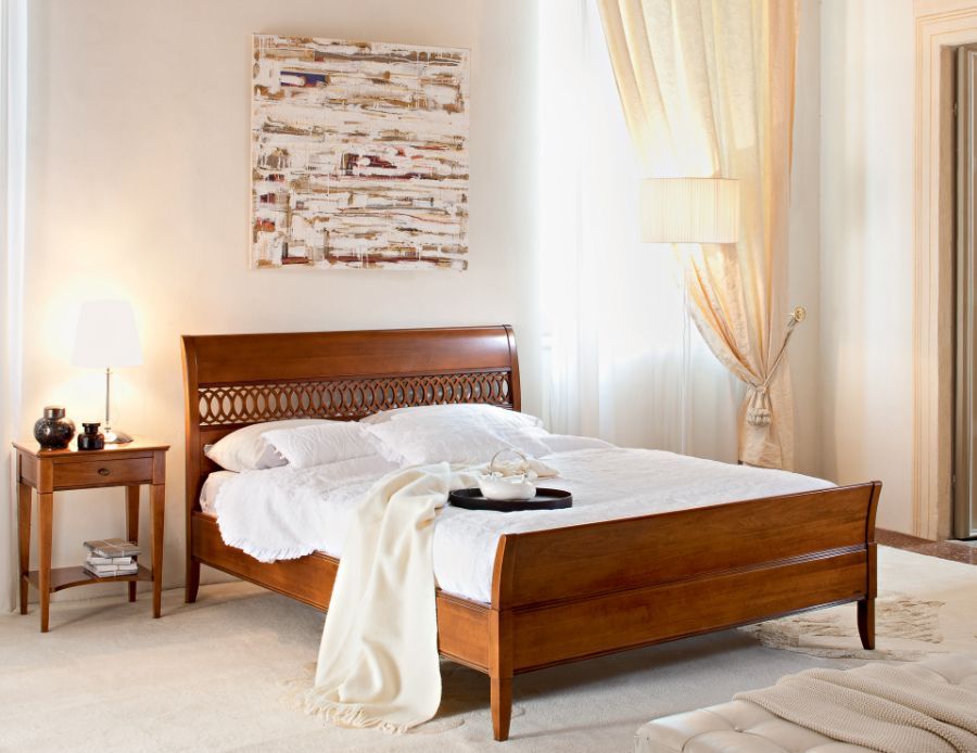 letto matrimoniale in legno