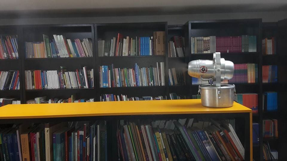 Bug Off Fumiclean saneamiento de bibliotecas y archivos