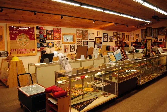 William Hillcourt Museum display cases