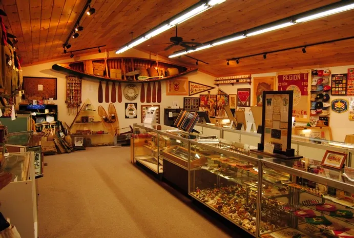 Inside of William Hillcourt Museum showcasing their collection