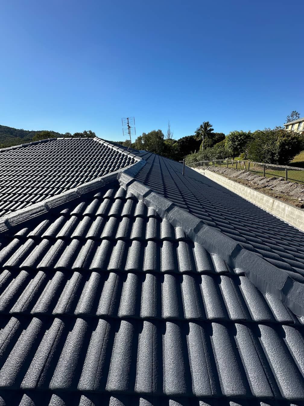 A painted roof
