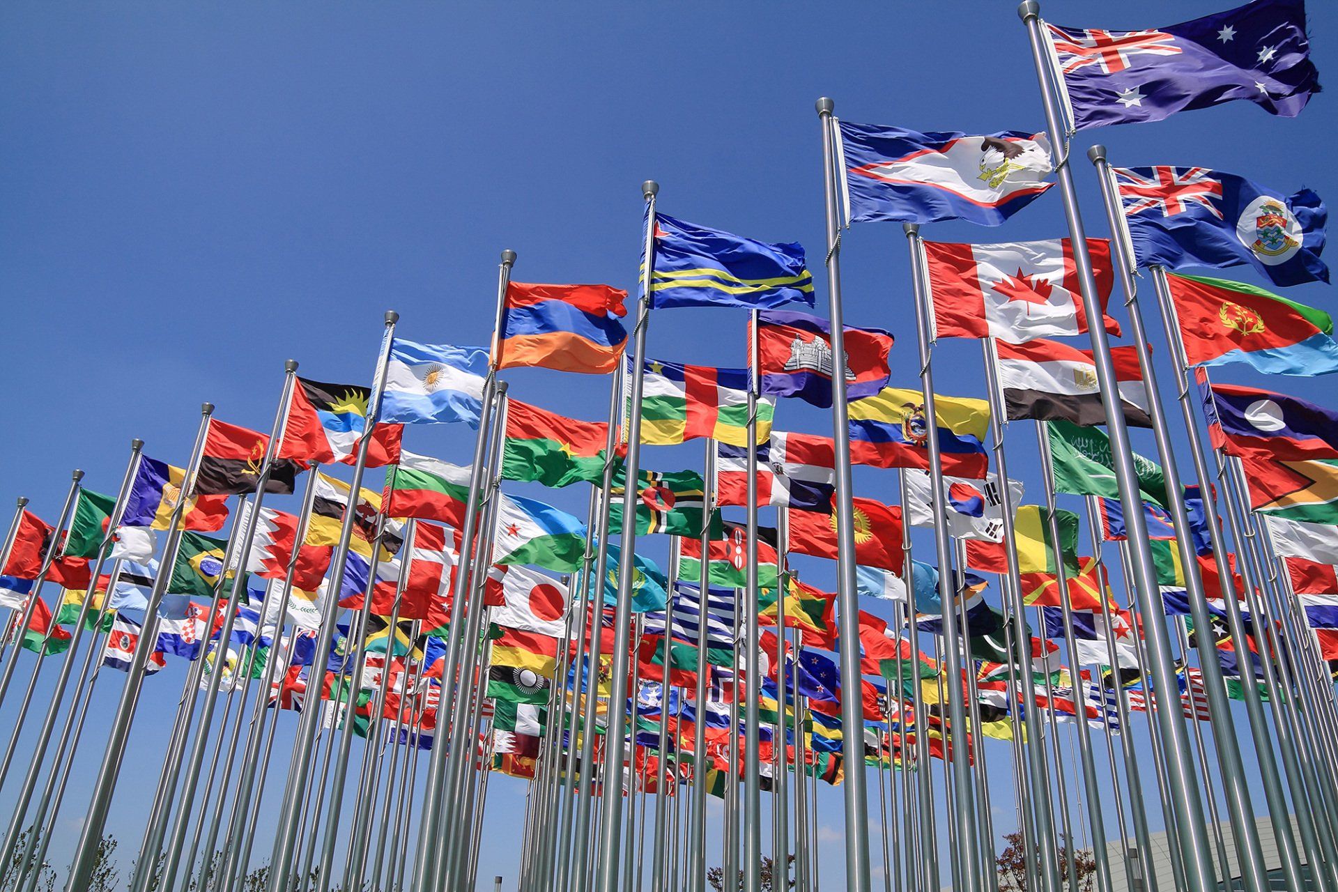 World national flags all over the world