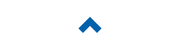 A blue arrow pointing up on a white background.