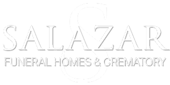 white funeral home logo