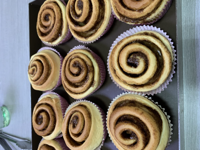 楓糖核桃螺旋肉桂捲-6入