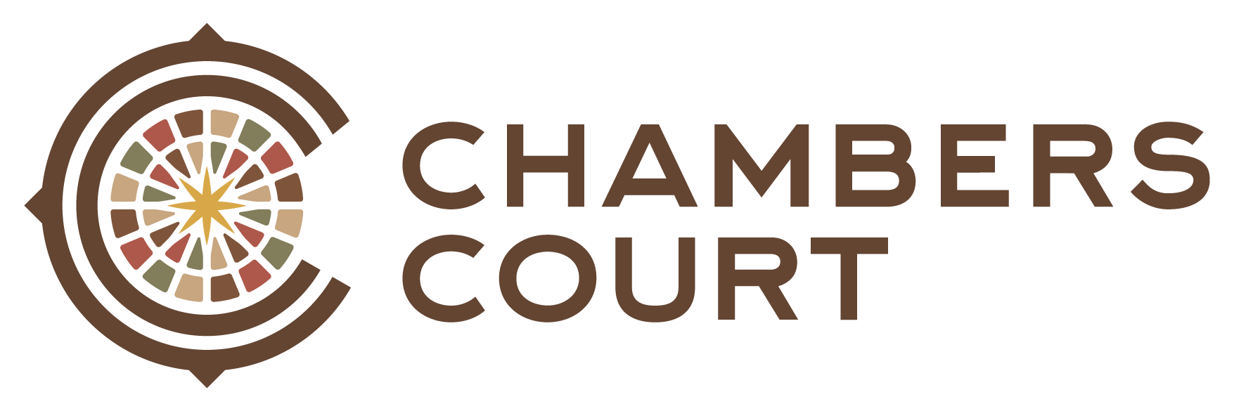 Black text reading "Chambers Court" on a white background.