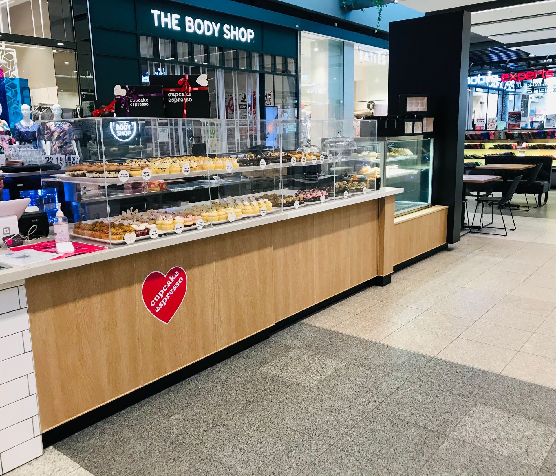 A Bakery In A Mall With Food On Display — Nyon Shopfitters in Morisset, NSW