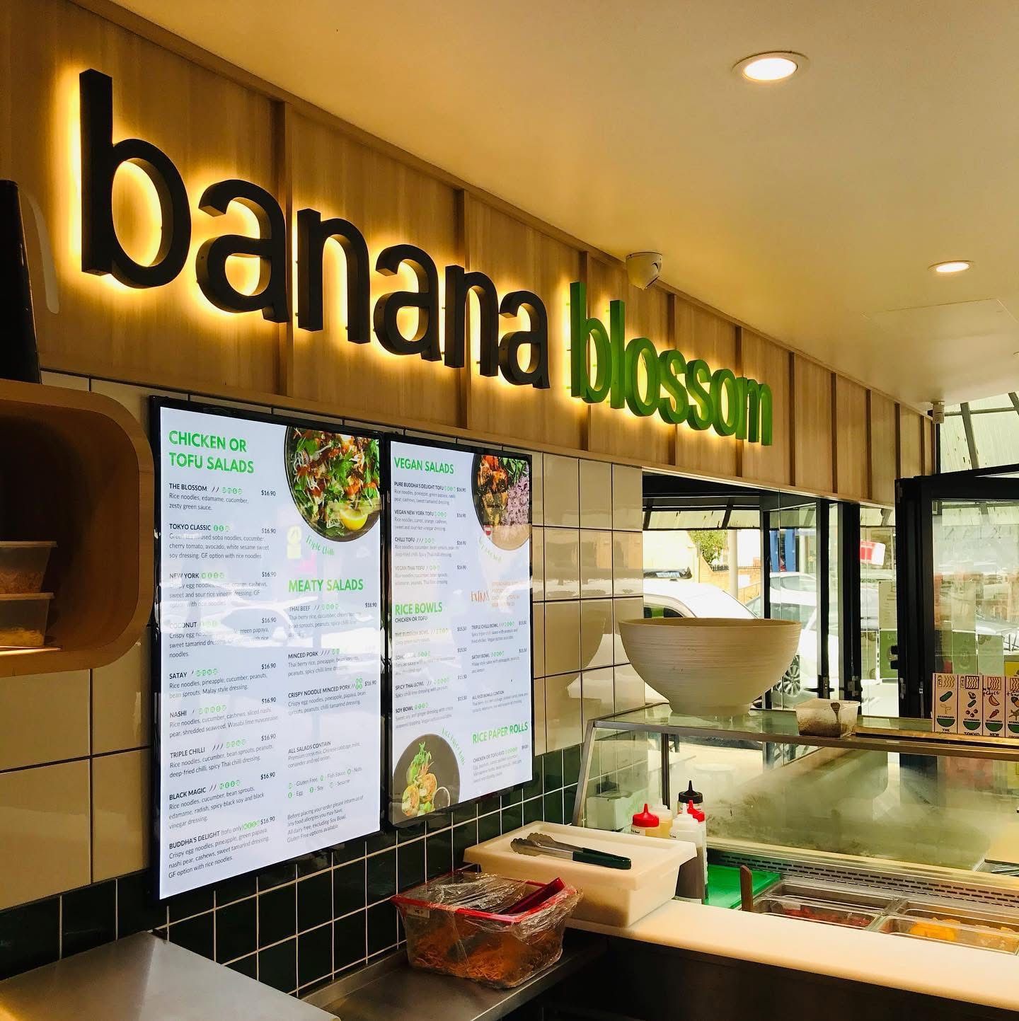 A Shop With A Sign That Says Banana Blossom — Nyon Shopfitters in Morisset, NSW