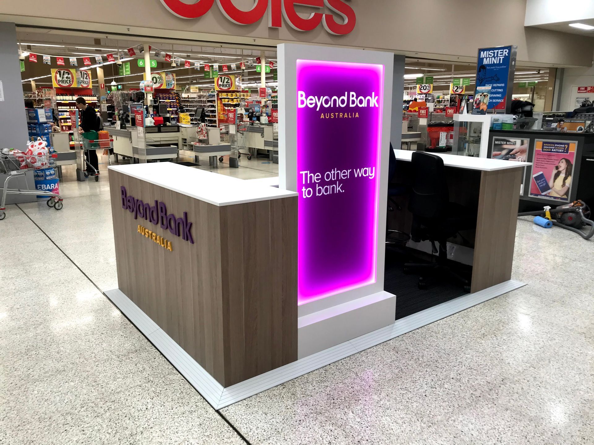 A Beyond Bank Pop-Up in a Shopping Centre— Nyon Shopfitters in Morisset, NSW