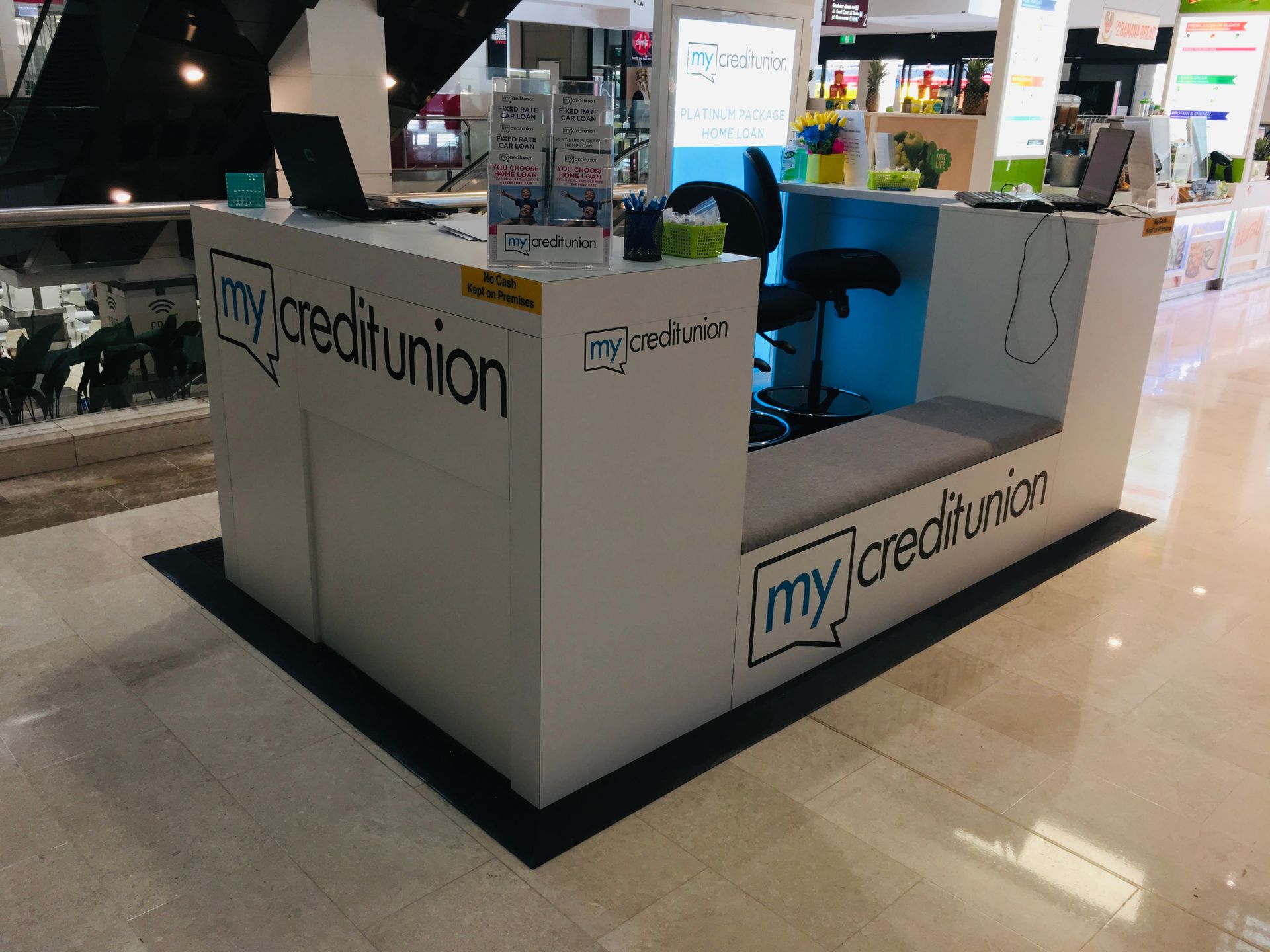 A Pop-Up in a Mall That Says My Credit Union — Nyon Shopfitters in Morisset, NSW
