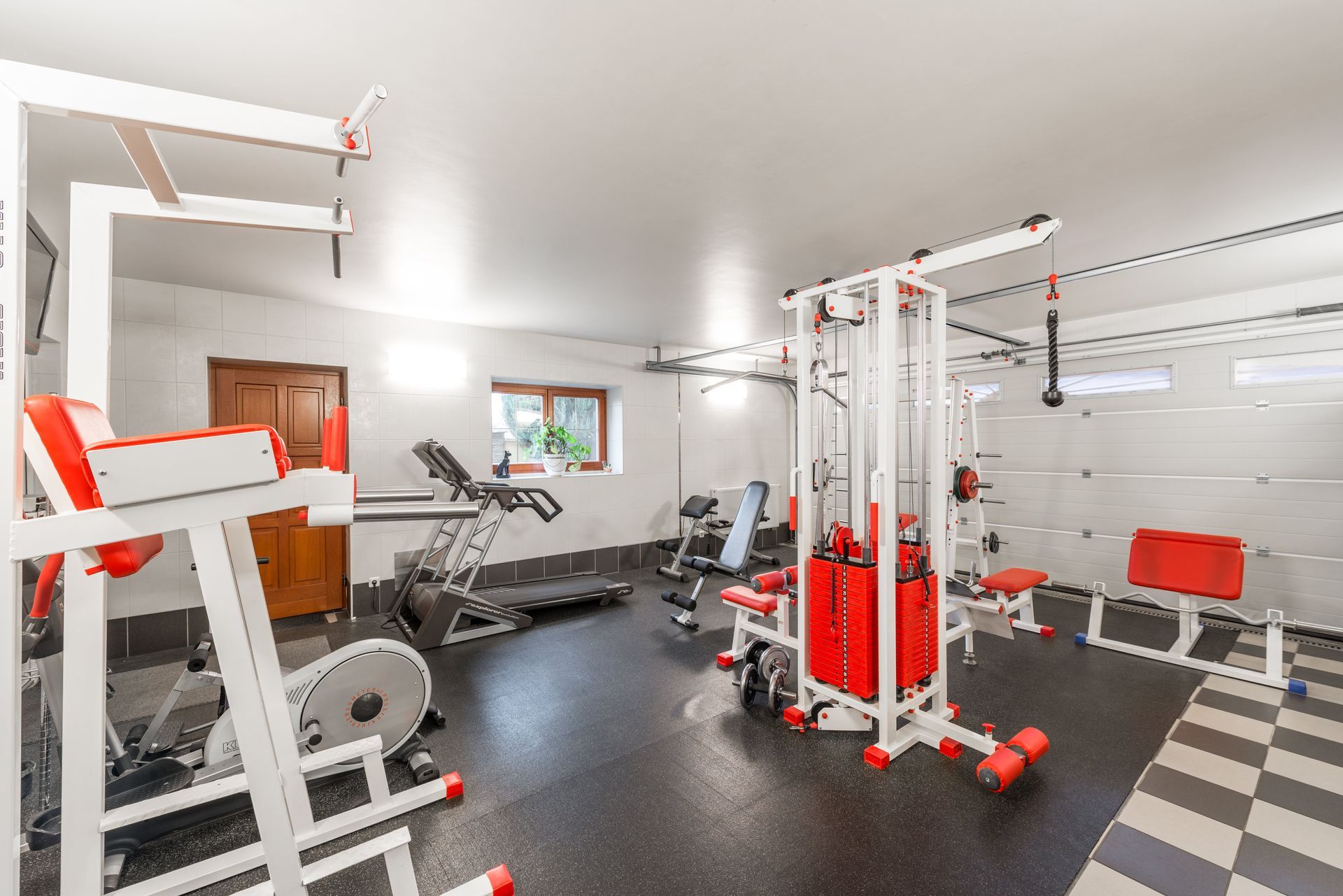 Basement transformed into a Home Gym in Grand Rapids